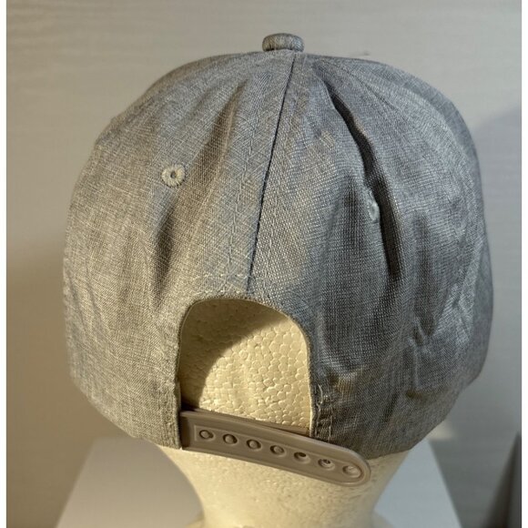Molson Montreal 1786 Hat Embroidered Gray Adjustable Baseball Cap Linen Look - Picture 3 of 8